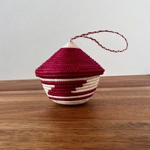 Mini Rwanda peace basket ornament